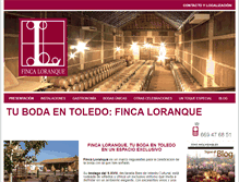 Tablet Screenshot of fincaloranquebodas.com